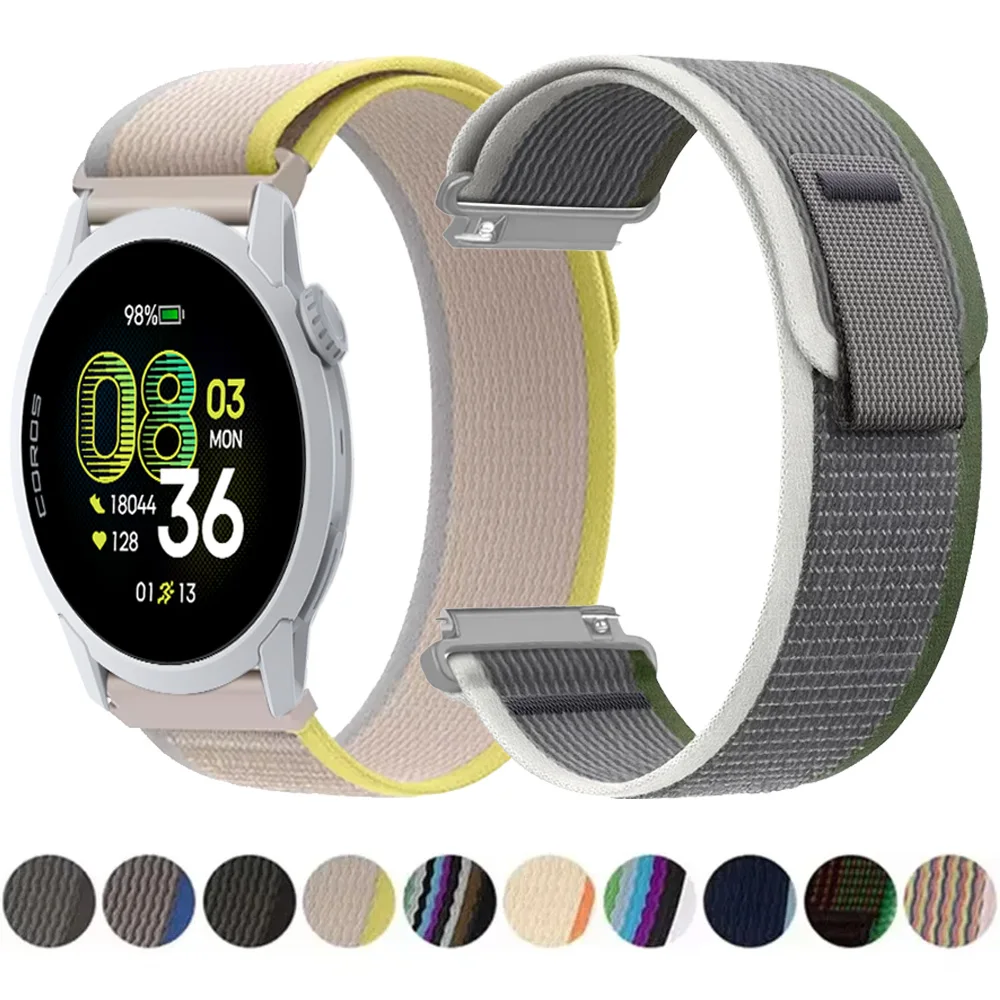Trail Nylon Sports Breathable Wristband, 20mm 22mm Strap