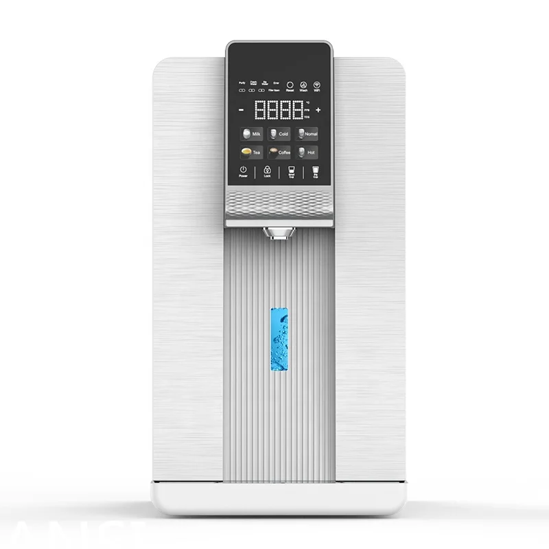 Countertop Hydrogen Water Dispenser Purifiers, Reverse Osmosis Hot Cold Alkaline Water Purifier
