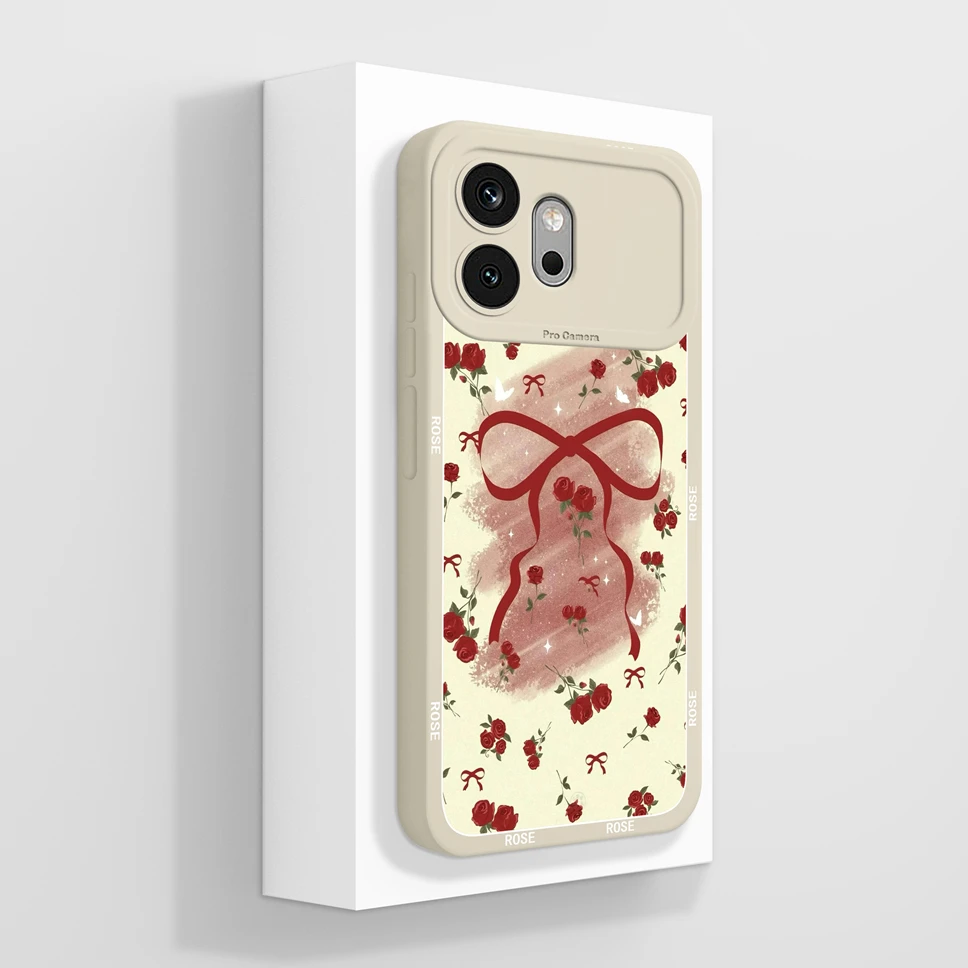 Purple Butterfly Sketch Soft Silicone Shockproof Anti-Slip Back Cover