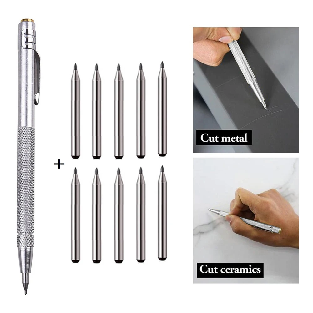 Diamond Scribing Pen Tungsten Carbide Tip Carbide Engraving Pen Tungsten Carbide Nib Stylus Pen For Glass Ceramic Metal Hand Too