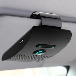Premium Handsfree Car Kit with Hi - Fi Speaker and Noise - Cancelling Features (Black)