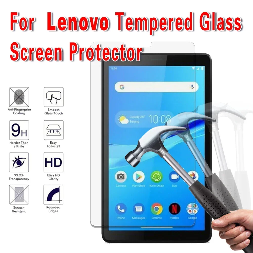 

Tablet Screen Protector for Lenovo Tab E10 E7 M7 3rd M8 3rd M10 TB-X605F/M10 FHD PLUS 10.3" Tempered Glass Protector