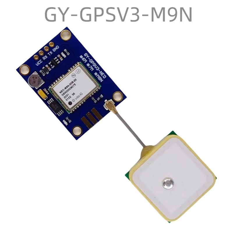ABJF-2X GY-GPSV3-M9N NEO-M9N GPS Glonass Beidou 고정밀 포지셔닝 모듈(림형 안테나 포함)