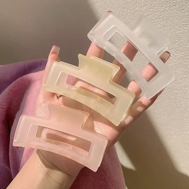 Elegant Transparent Hair Claw Clip for Women and Girls - 2023 Edition