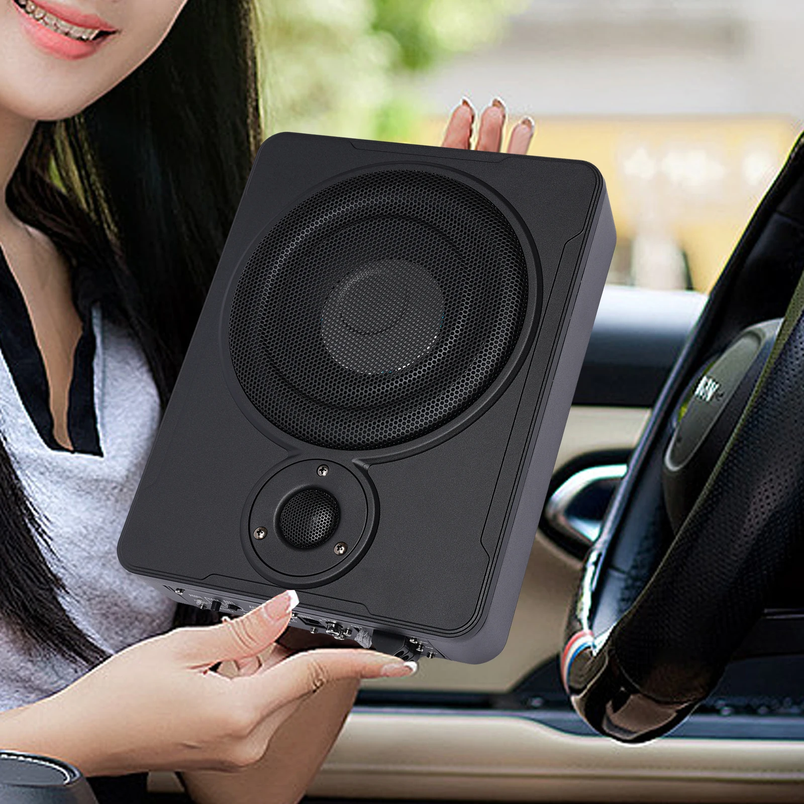 Sennuopu-altavoz Subwoofer T8 para asiento de coche, amplificador  automotriz Sub Delgado, Audio debajo del asiento, 400w - AliExpress