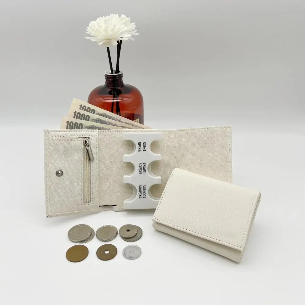 Vibrant Compact 2-In-1 Coin Clip Organizer & Tri-Fold Wallet with Loss Prevention