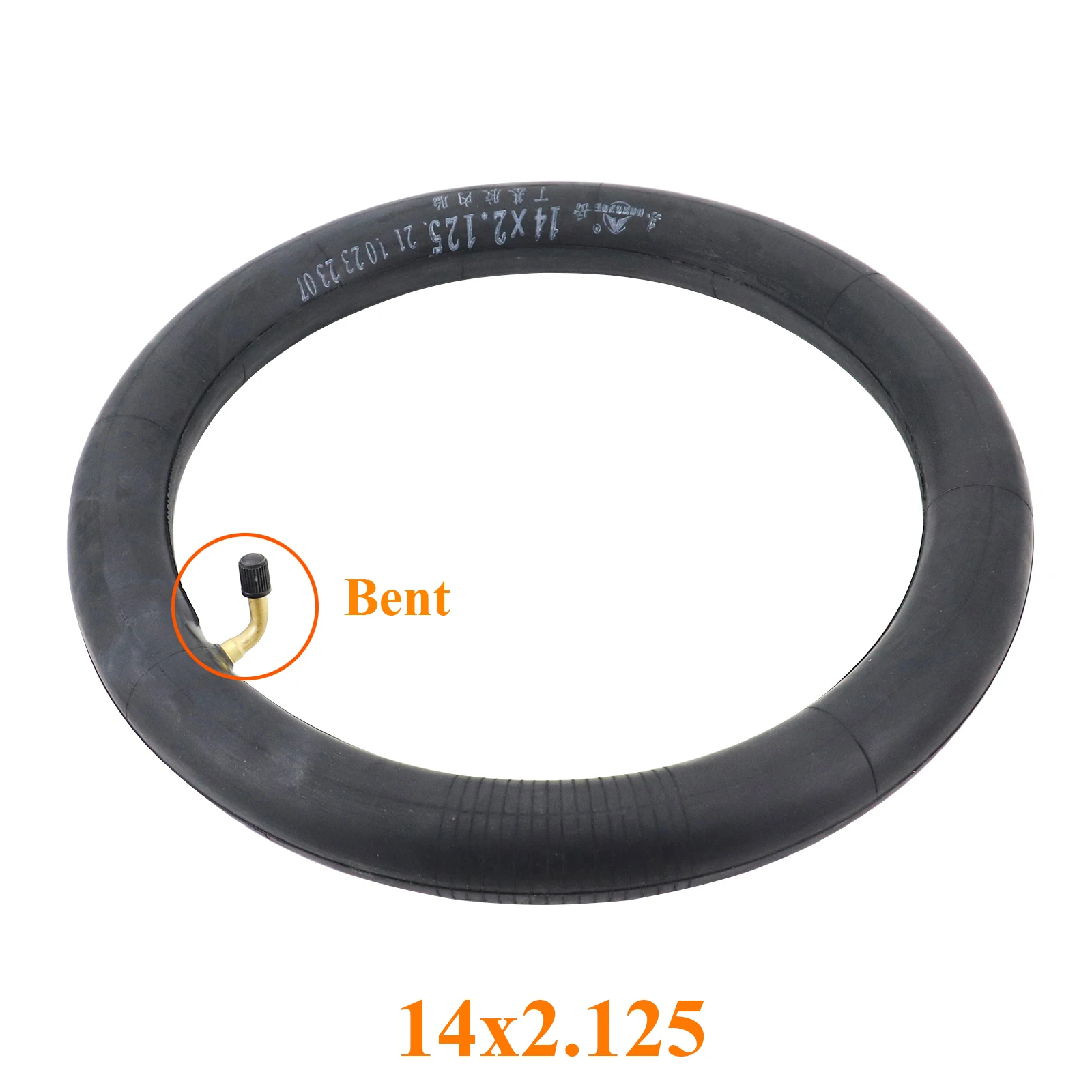 2pcs Butyl Rubber Inner Tube With A Bent Valve Stem For