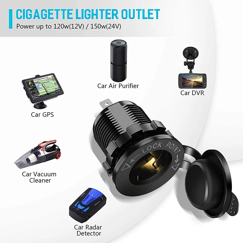 Universal Waterproof Power Socket Adapter