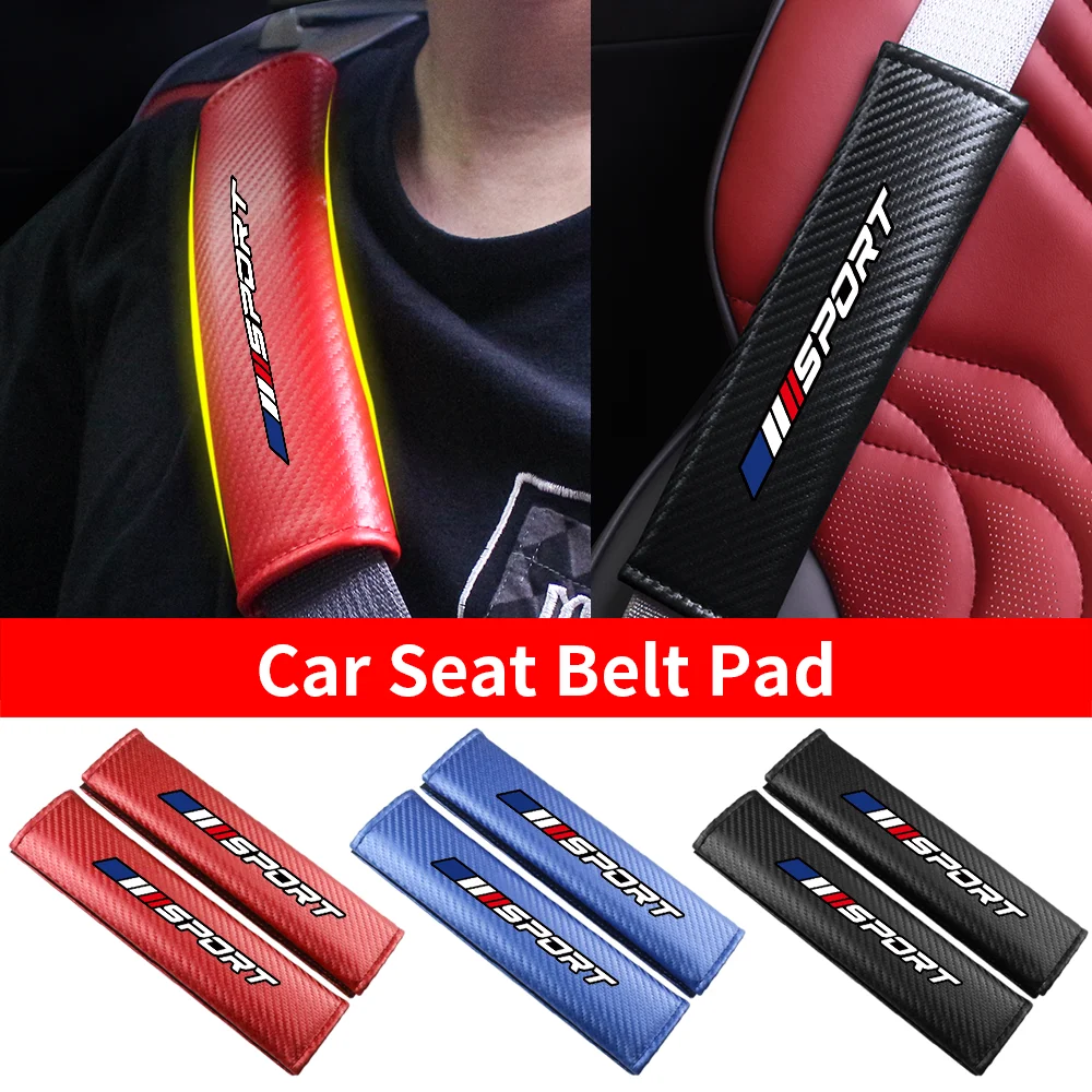 Sport Carbon Faser Auto Sitz Gürtel Abdeckung Sicherheitsgurt Schulter Gurt Schutz Pads Für Citroen C5X C6 DS C3-XR C4L C4 C1 c5 C6 VTS – Detail 3