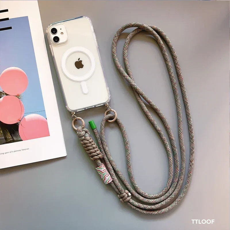 Crossbody Necklace Adjustable Strap Lanyard Magnetic Phone Case with Ultra Soft Cover