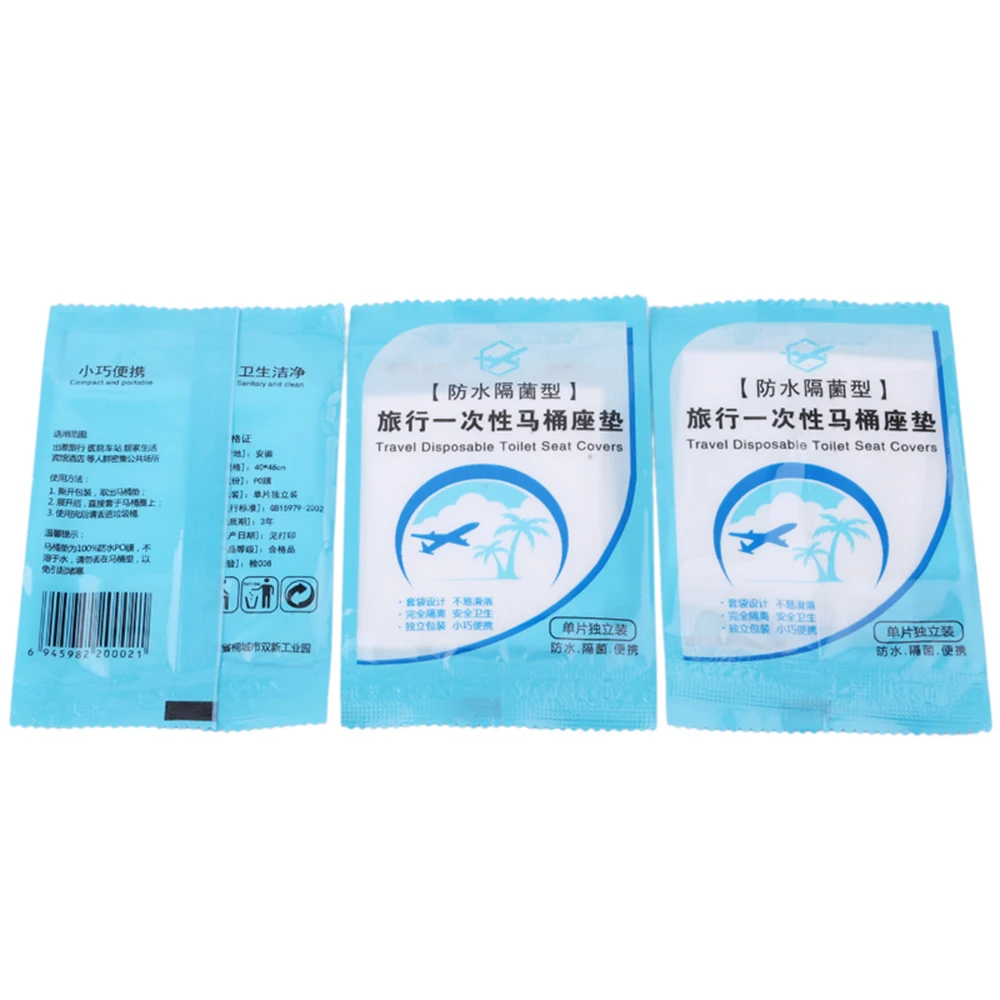 1~10PCS Portable Disposable Toilet Seat Cover Mat Safety Travel Camping Bathroom Toilet Paper Pad Waterproof Seat Mat Bathroom