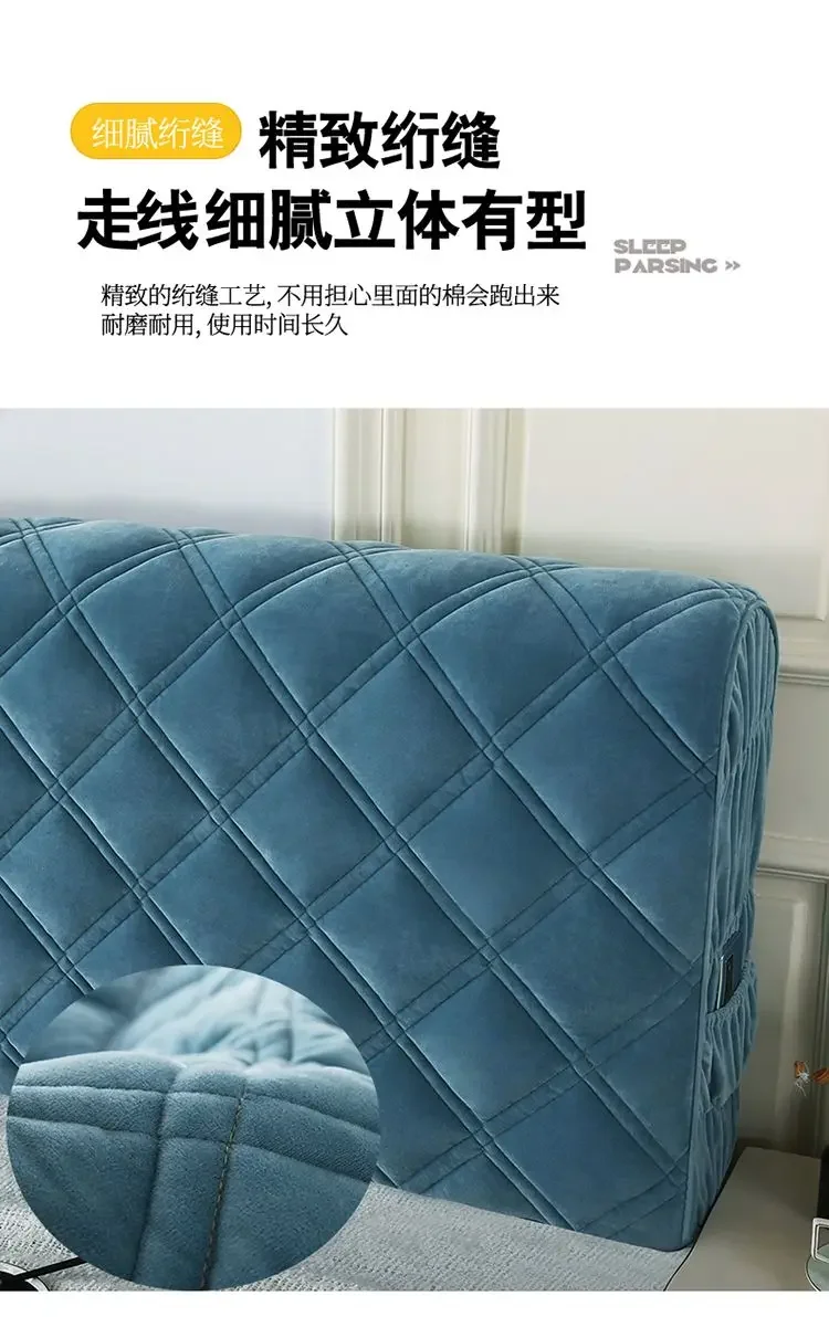 Winter Soft Warm Thicken Bed Headboard Cover Bedroom All Inclusive Bedhead Dust Protector Universal Bed Back Covers Bedspread