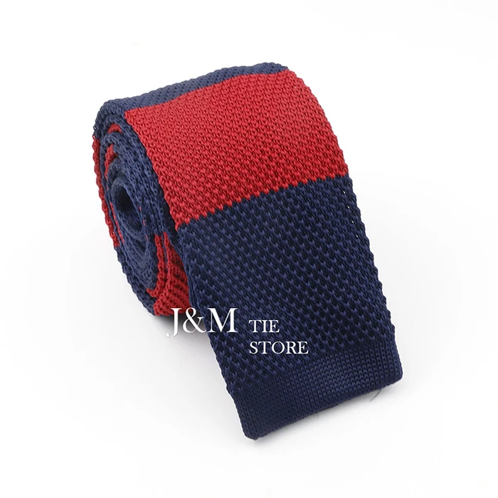 Neue Strickkrawatten für Männer, lässig, dünn, Marineblau, Weinkrawatte, Jungen und Mädchen, Party, gestricktes Muster, Krawatte, Hochzeit, Bräutigam, Krawatte, Halsbekleidung – Detail 15