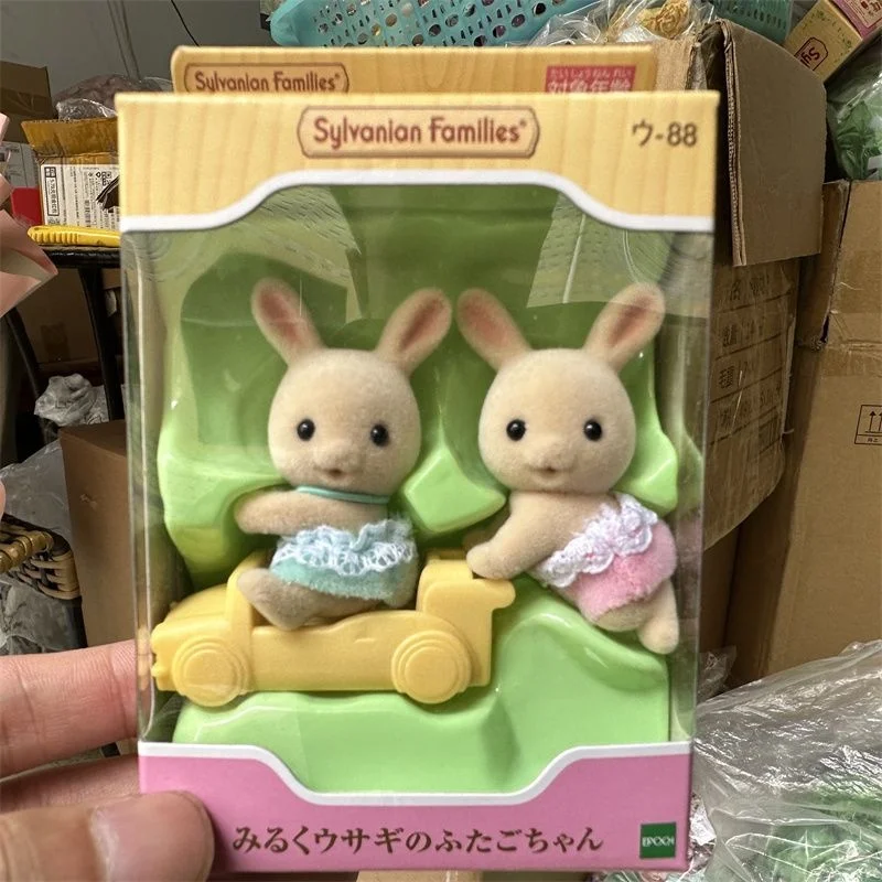 Hot Sylvanian Family Collection Figure Model Toys Gatto Persiano Twin Baby Girl Baby Cute Doll Decoratio Festival Gift In Stock