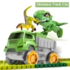 Magical Race Dinosaur Track Car Toy Vehicle LED Light Electronics Car Tracks Toy Parts Car for Children Boys Birthday Gift 1