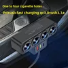 120W Car Phone Charger Cigarette Lighter Adapter PD 3.1A QC3.0 Multi Ports Quick Charge USB Charging Socket Splitter Plug 1
