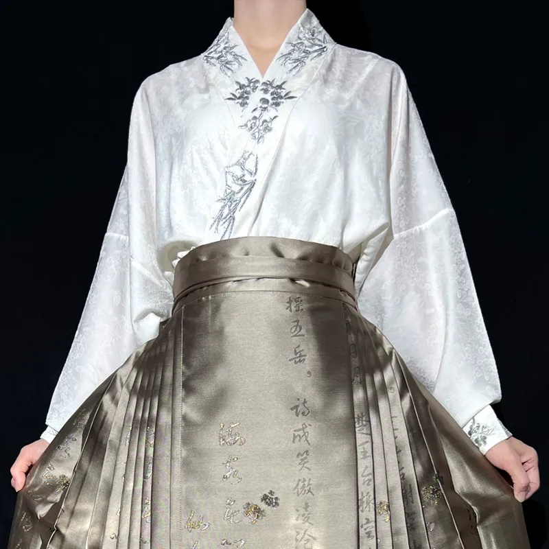 

Original Hanfu Dress Song Airplane Sleeves Ming Made Horse-faced Skirt Women's Ssuit Daily Costume Presale 45 Days