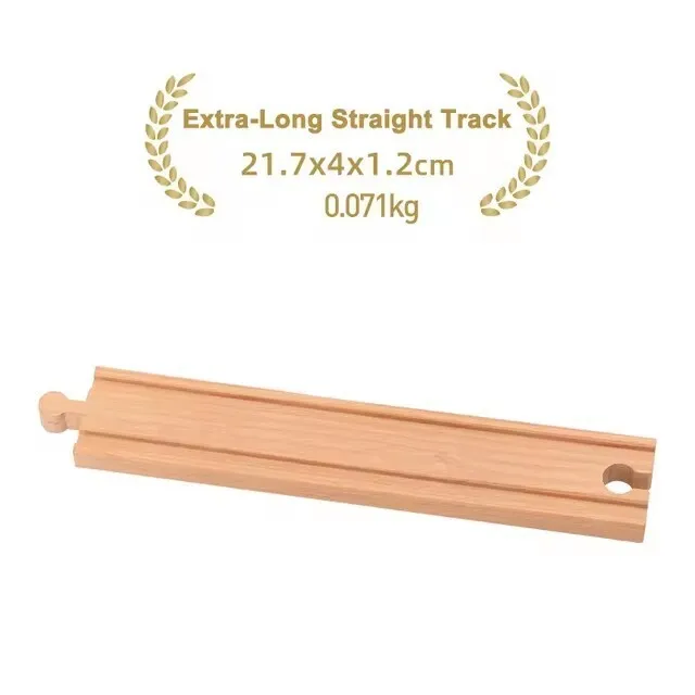 Premium Beech Wood Railway Train Track Accessories for Children’s Educational Play