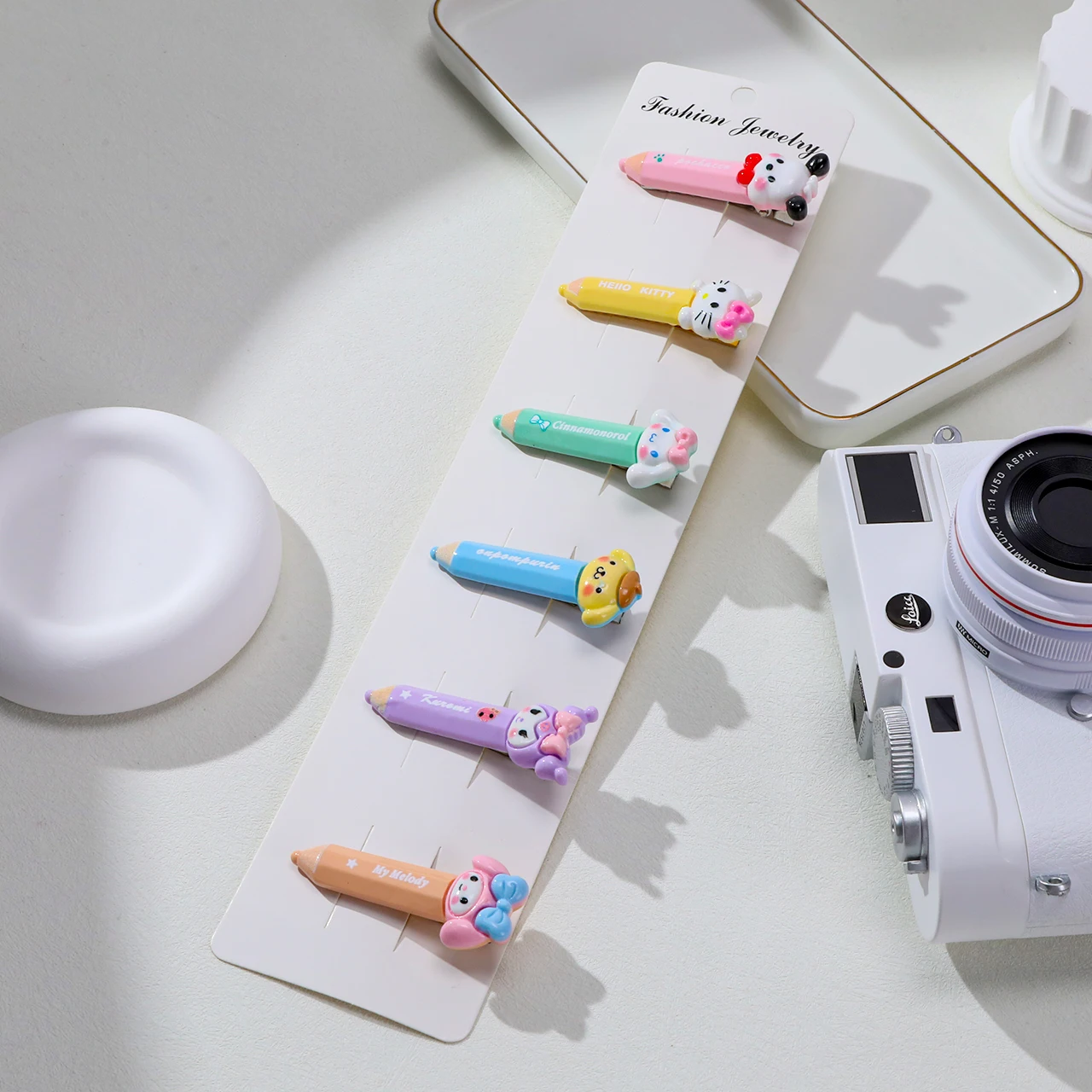 

Cartoon Kuromi Jade Guigou Pencil Hair Clip Sweet and Cute Soft Girl Duck Mouth Clip Women's Headwear Hair Accessories