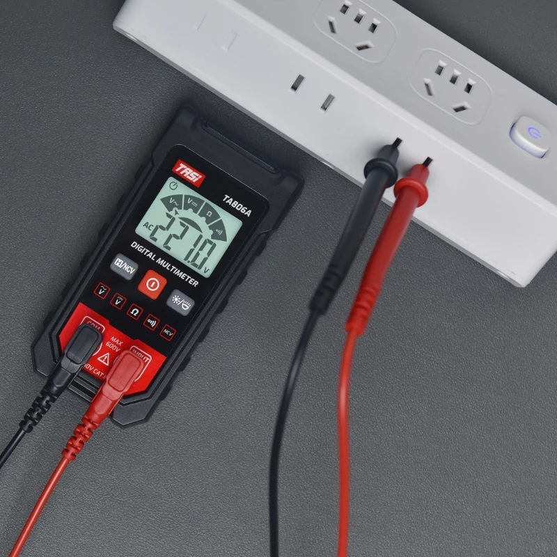 Accurate Electrical Testing Compact ABS Multimeter with Auto Recognition TA806A Multimeter Durable for Home & Office Use