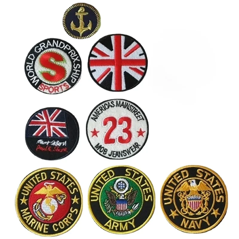 

Круглая винтажная нашивка для одежды, 30 шт./партия