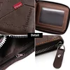 New PU Leather Wax Oil Skin Wallet for Men Coin Purse Short Male Card Holder Wallets Zipper Around Money Coin Purse Dropshipping 6