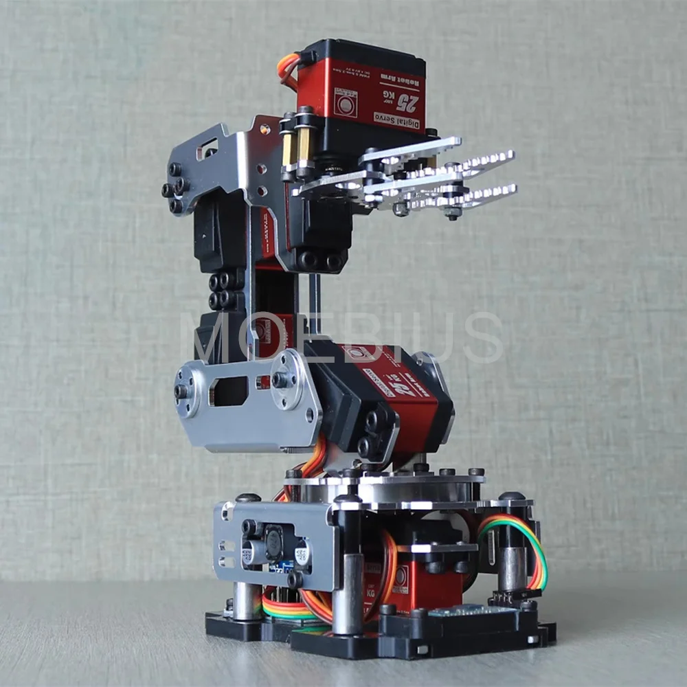 Arduino 6 Dof APP RC Control Robot Arm Clamp Claw Metal Mechanical Robotics with Digital Servos DIY Program Kit