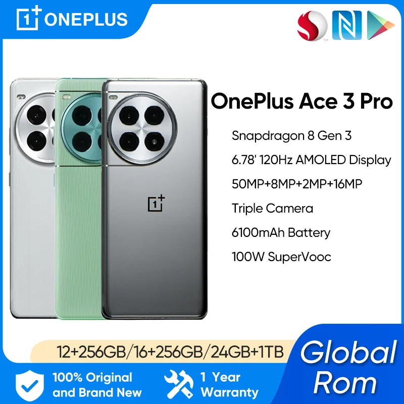 OnePlus ACE 3 Pro Unlocked Global ROM Snapdragon 8 Gen 3