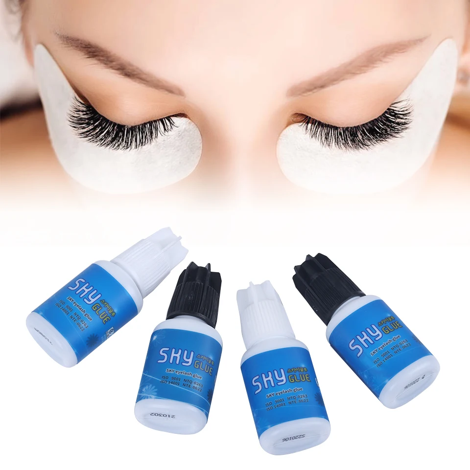 

SKY 5ml Black Eyelash Lasting Grafting Extension Quick Drying Glue for Semi-Permanent DIY Grafting Eyelash Extension Glues