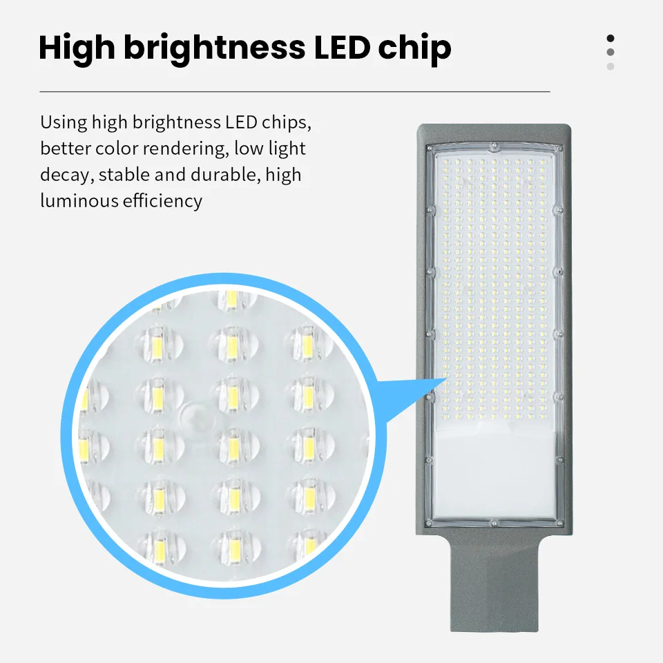 LED Street Light AC 110V 220V Outdoor Floodlight Spotlight IP66 Waterproof Wall Light Garden Road Street Pathway Pole Lights