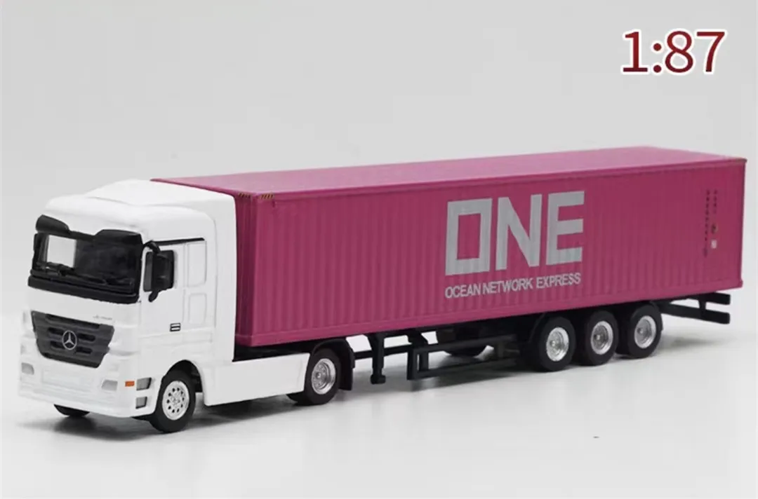 コンテナトラック玩具,車のロゴ,パーソナライズ,物流モデル,1:87