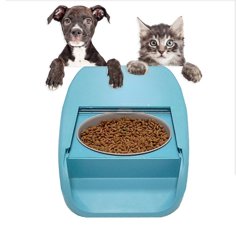 Smart Food Dispenser pet cat puppy Feeder Microchip RFID Automatic Pets