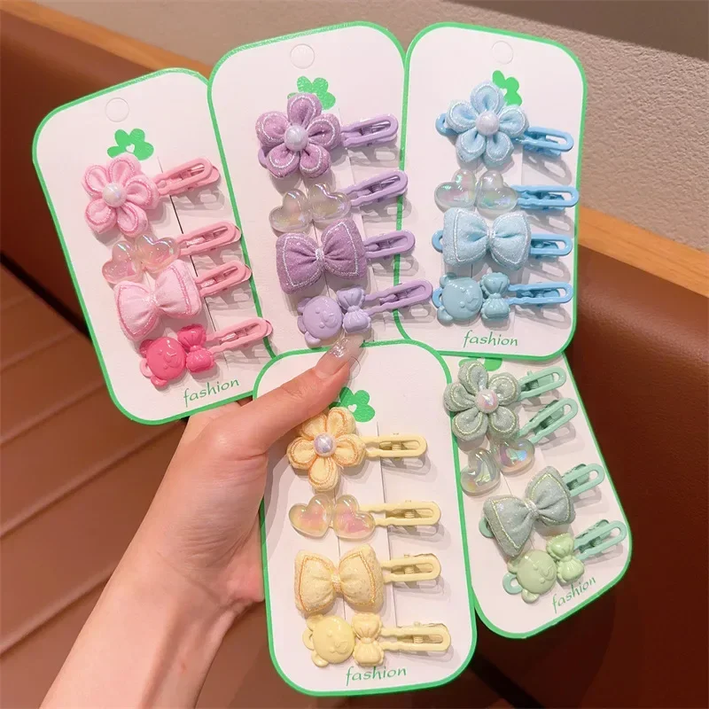 

Интернет красные конфетные заколки для волос женские головные уборы милые аксессуары для волос милый ветер не повреждает волосы Корейский детский набор заколок для волос