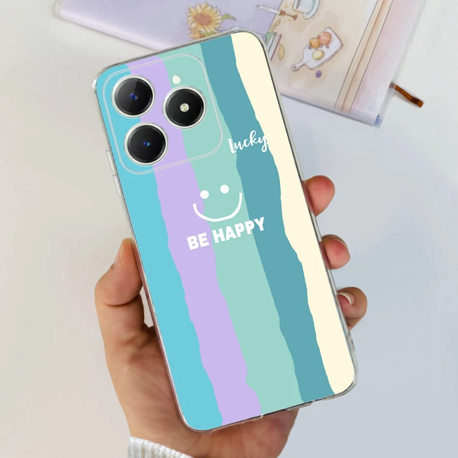 Cute Love Heart Soft Clear Silicone Protective Phone Case