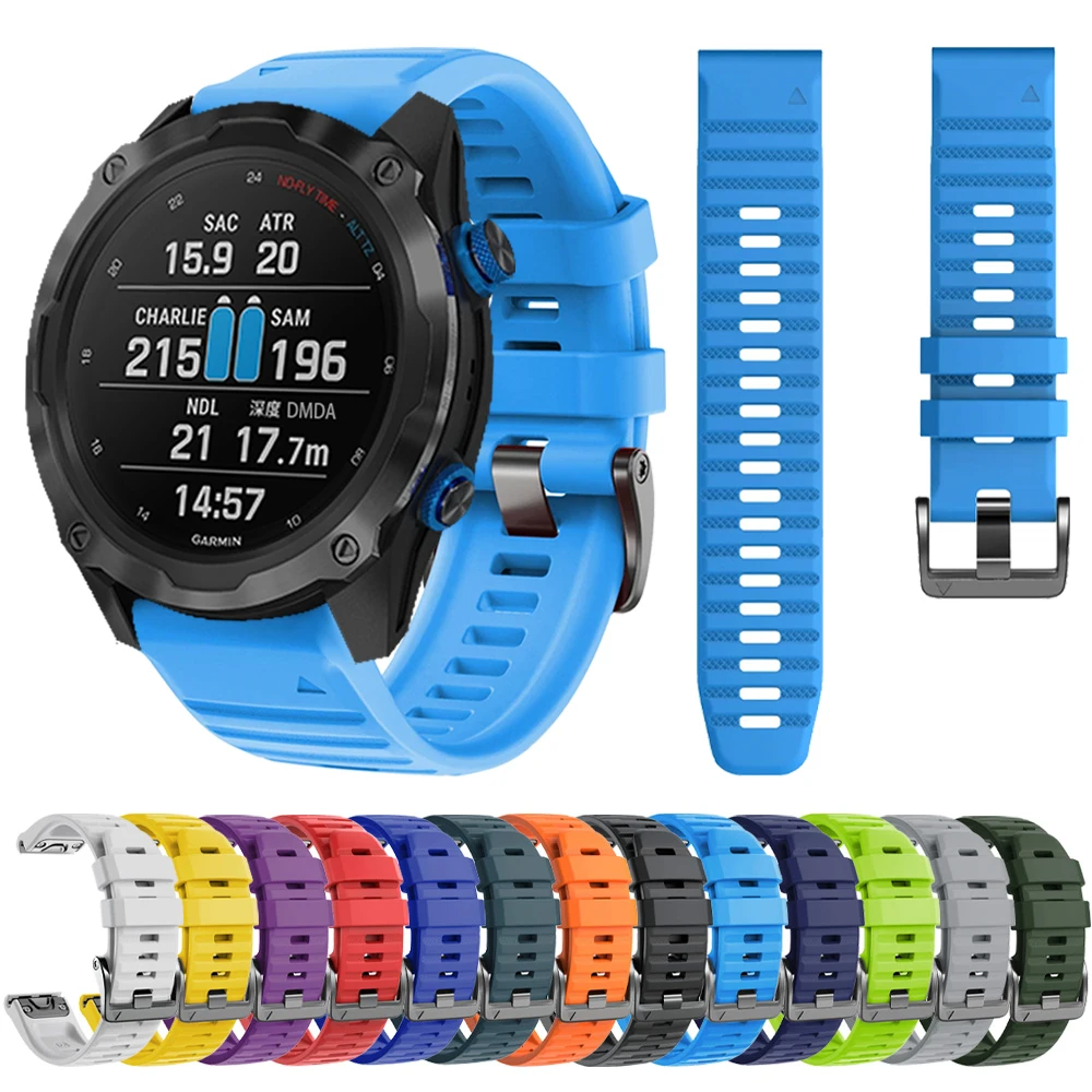 Quickfit 22 26mm Watch Strap For Garmin Descent Enduro Mk2/Mk2i