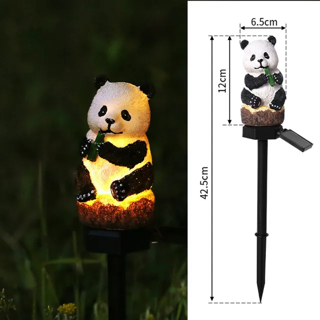 Solar Led Light Outdoor Panda Owl Parrot Lawn Lamps Solar Lighting For The Garden Animal Lawn Lamps Waterproof Lamp Solar Lamp solar powered patio lights Solar Lamps