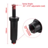 1/2" Female Thread Pop-up Sprinklers Garden Lawn Irrigation Scattering Sprinkler 360° 45°~270° Buried Automatic Lift Nozzle 3