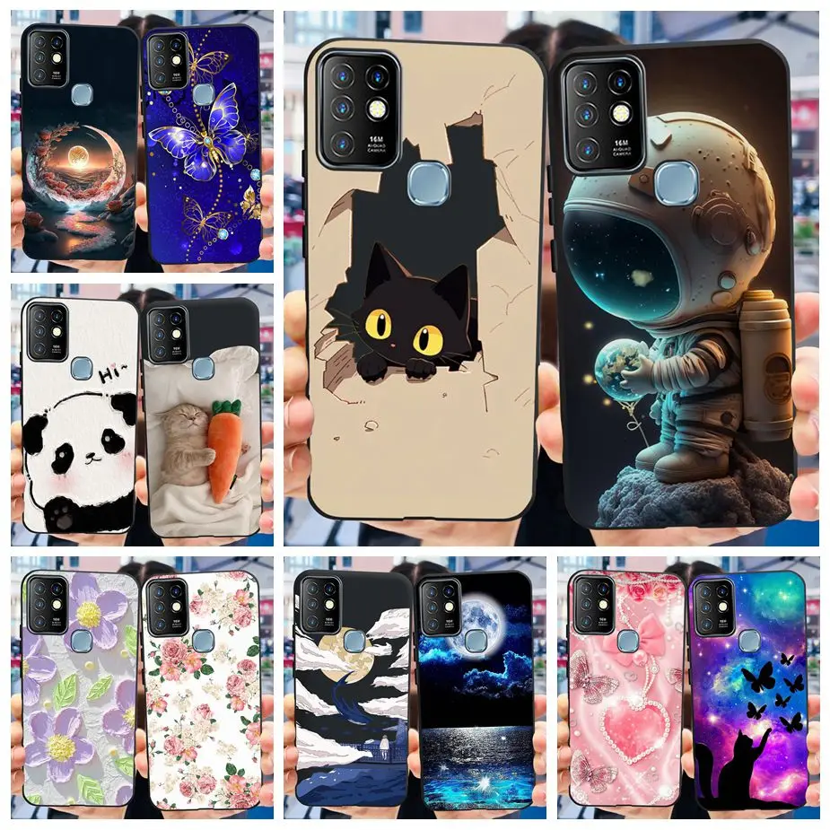 Cute Painted Soft Silicone Phone Case Cover