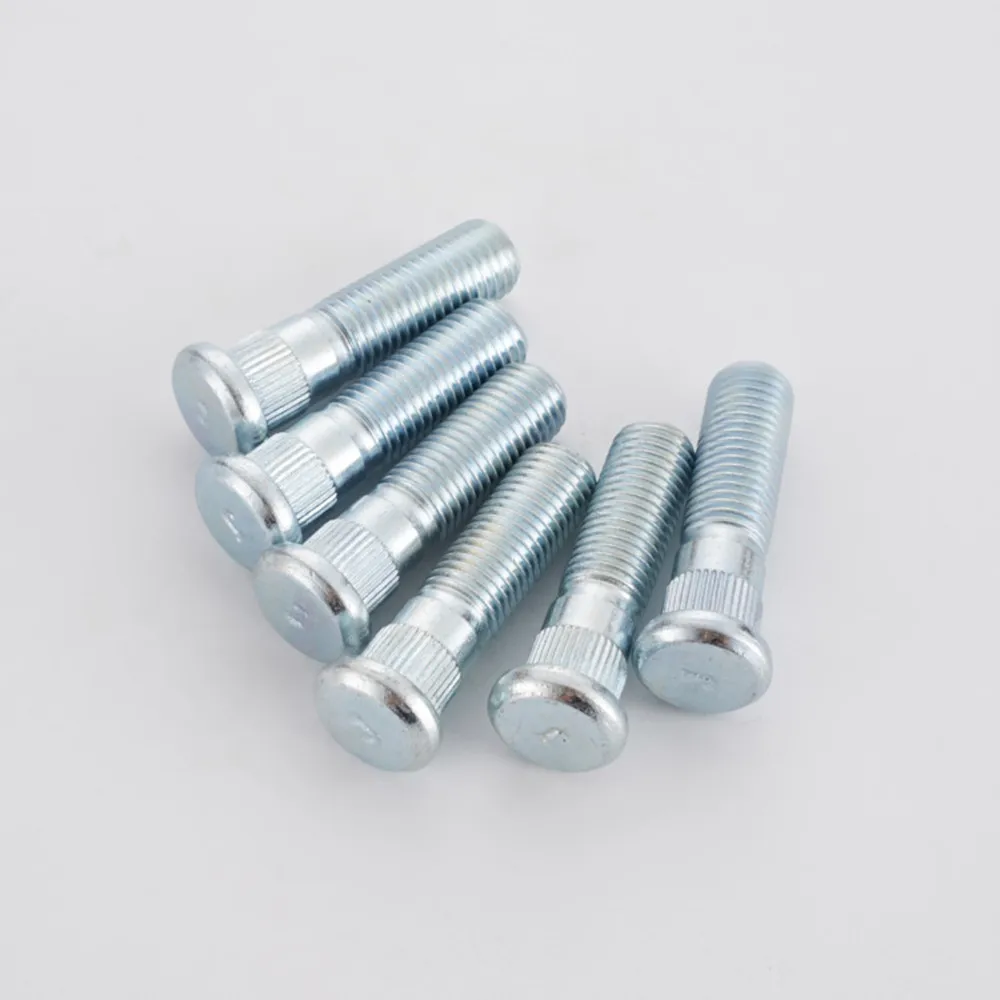 10 pcs Car Wheel Bolts M12x1.5 49mm/43mm Length 12x 1.5mm Wheel Studs and a 12.3mm Knurl wheel lug bolts