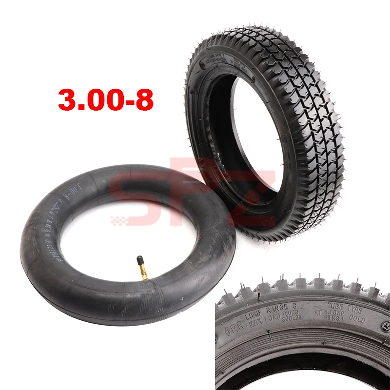 

3.00-8 / 300-8 Tire 4PR tyre fits Gas and Electric Scooters Warehouse Vehicles Mini Motorcycle