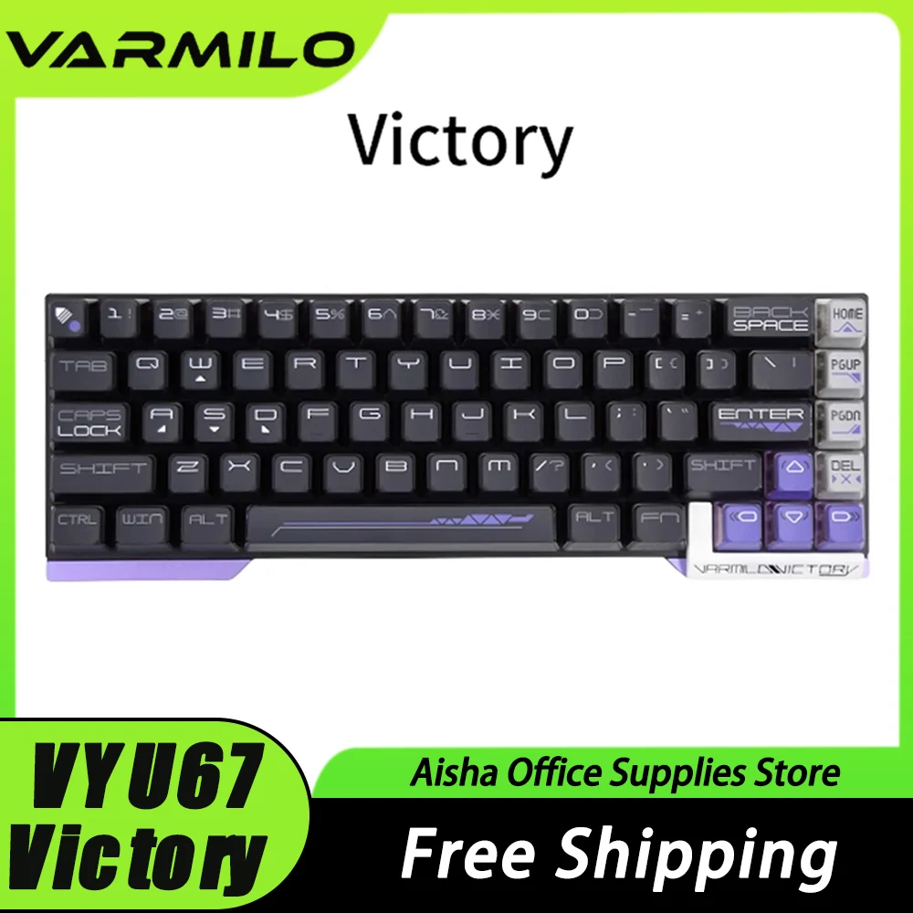 

Varmilo Vyu67 Victory Magnetic Switch Keyboard Aluminium Alloy 8000Hz Quick Trigger Mechanical Keyboard RGB Hot Swap Varolant