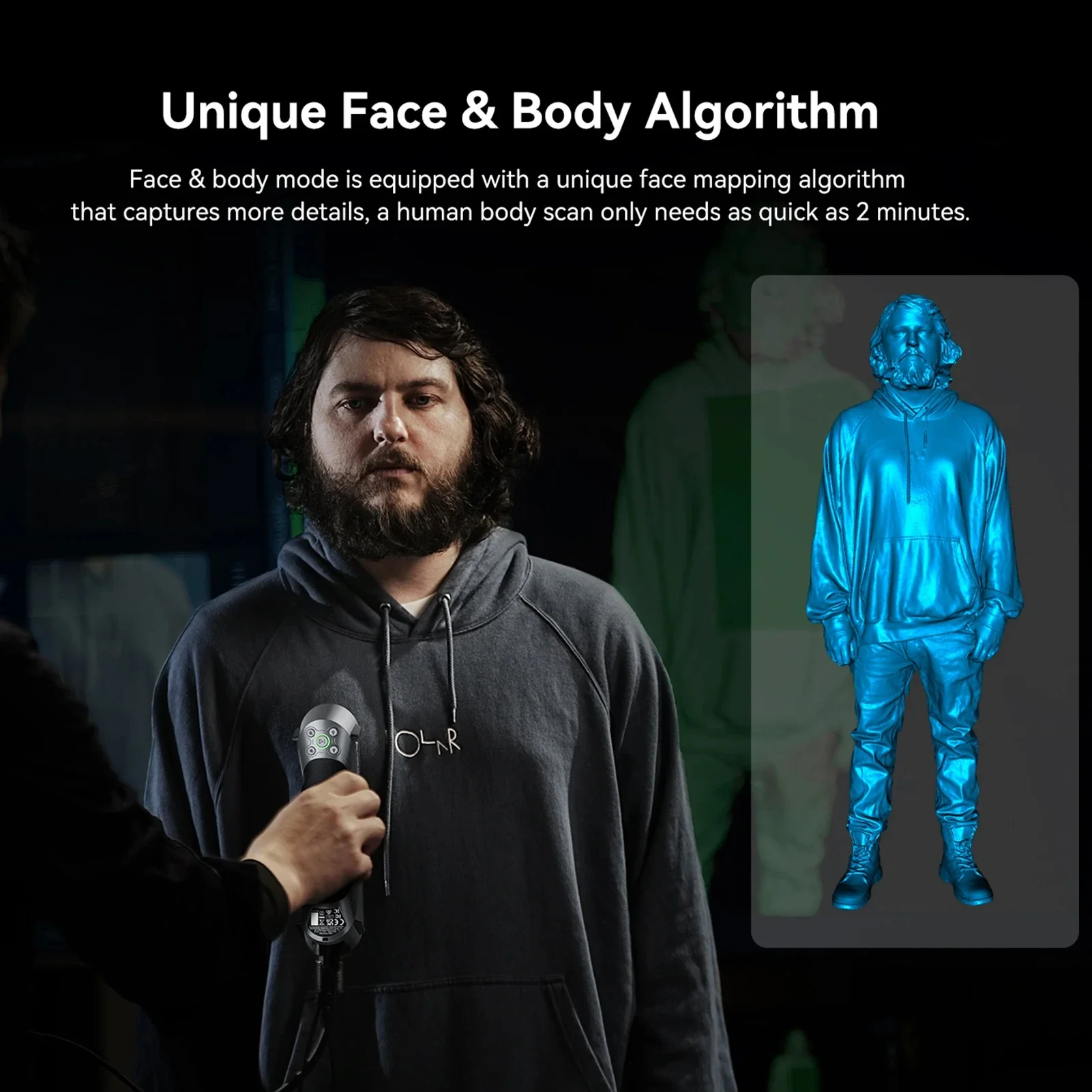 Creality 3D Scanner CR-Scan Raptor 3D Printing Handheld Scan 0.02 mm Accuracy 60fps Scanning Speed Hybrid Blue Laser & NIR 3d scanner