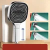 3 Modes Large Panel Shower Head 13cm High Pressure Spa Adjustable Water Saving Shower Head Filter Element Bathroom Accessories 6