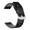 Black silver buckle