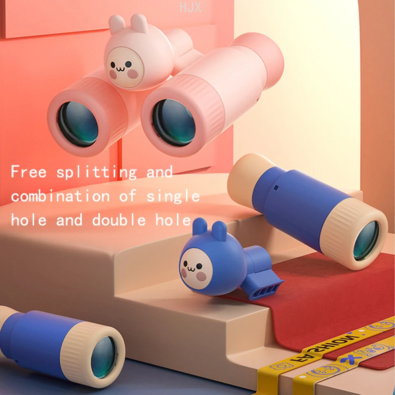Mini Binoculars Monocular Telescope Dismantling HD Focusing Outdoor Camping Educational Toys Gifts for Kids Children Boys Girls