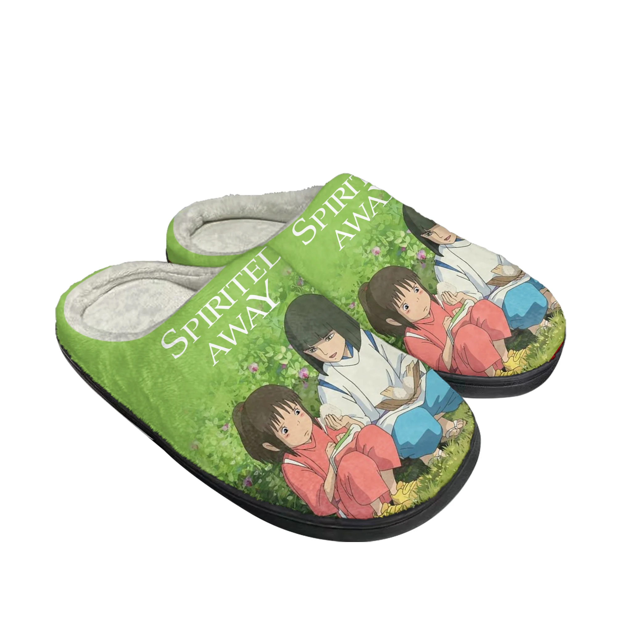 

Spirited Away Miyazaki Home Cotton Slippers Mens Womens Plush Bedroom Casual Keep Warm Shoes Anime Custom Thermal Indoor Slipper