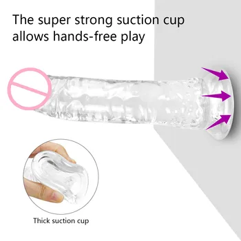 Realistic Xxxl Dildo For Woman Couples Big Penis Strap On Jelly Dildos Suction cup Men Masturbation Anal Sex Toys Adult Shop Gay 4