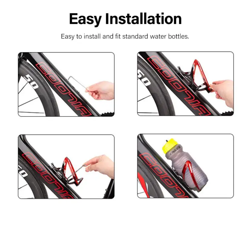 Universal Bicycle Bottle Cages Colorful Gradient Carbon Fiber Road Bike Cycling Water Bottle Holder Brackets Bicycle Accessories bicycle water bottle cage bicycle bottle holder water bottle holder
