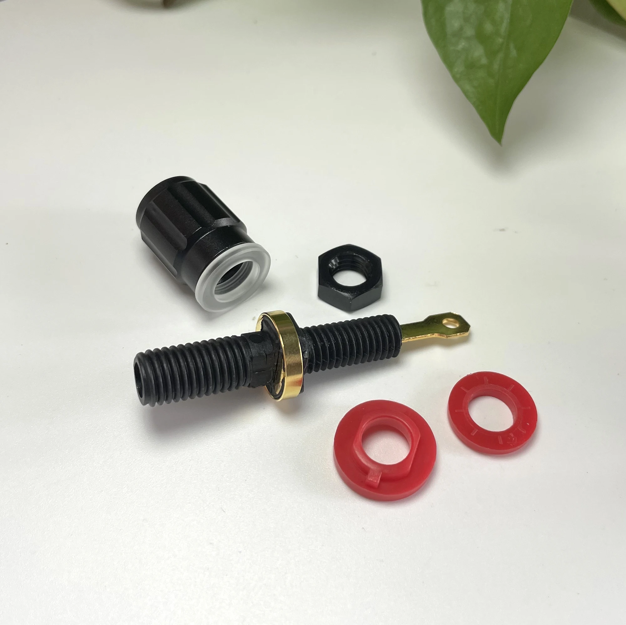 EIZZ 24K Gold Plated Speaker Terminal Binding Post Banana Plug Connector Amplifier HIFI DIY 2