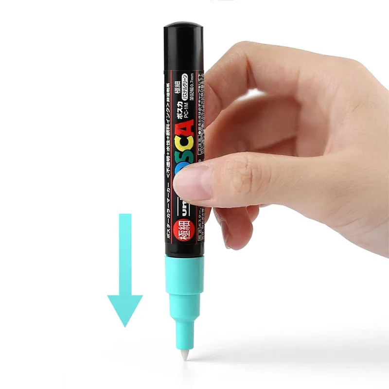 Uni Posca Paint Marker - Black, Fine, Bullet Tip, 0.9mm-1.3mm